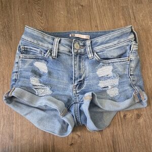 SO Juniors Ripped Denim Shorts